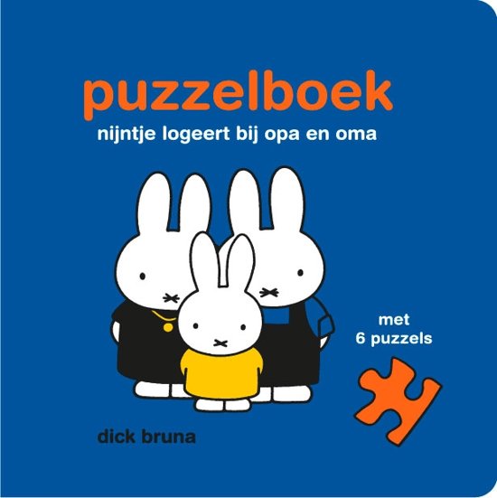 Interactief boek Mercis Publishing Puzzelboek nijntje logeert bij opa en oma | puzzelboek