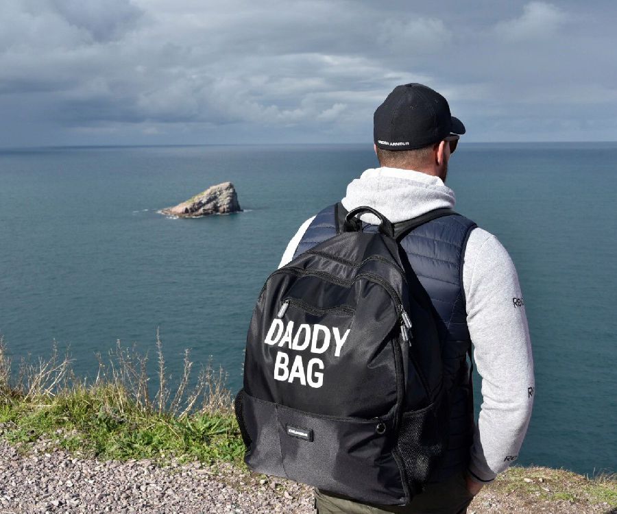 Verzorgingstas Childhome Backpack Daddy Bag Nylon, rugzak met luiermat | Nylon black