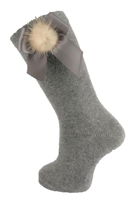 Kousen Carlomagno Bow Pompon, kniekousen