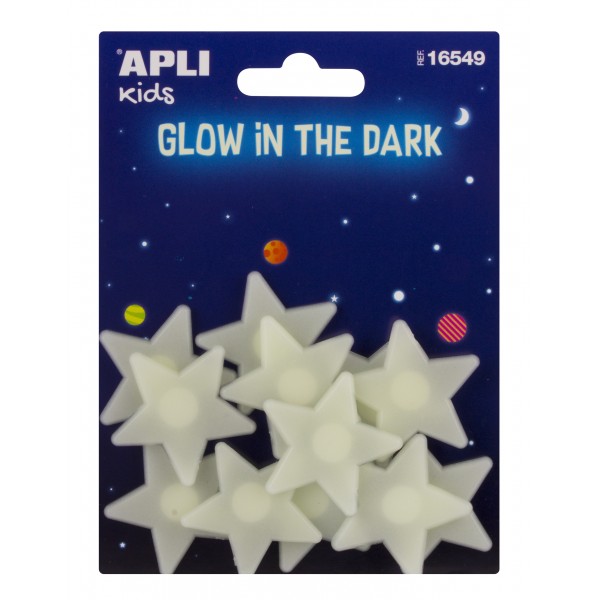 Stickers Apli, Glow in The Dark - Stars | Kids
