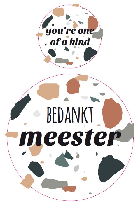 Stickers VANHALST 2 GIVE & ENJOY, Meester | Personal Touch