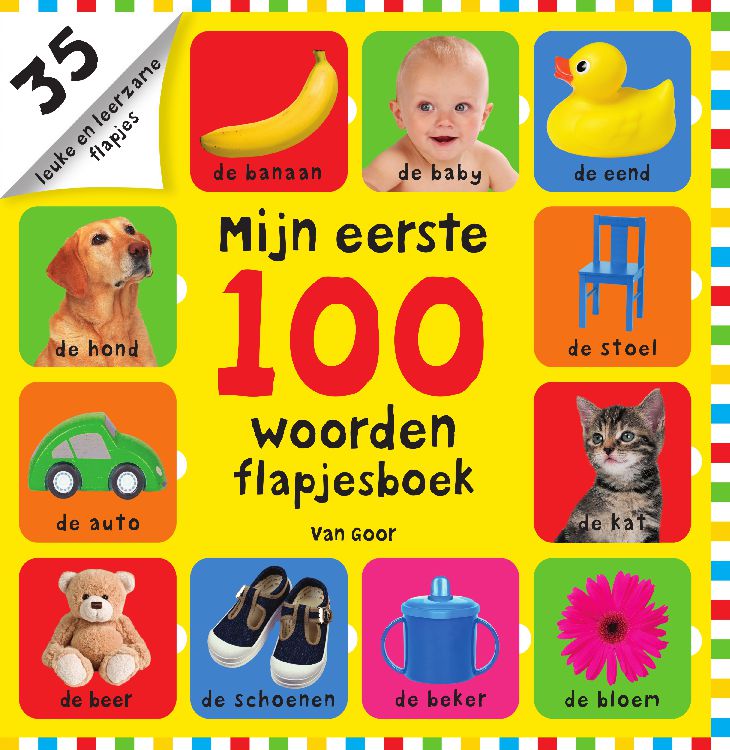 Interactief boek Mijn eerste 100 woorden | flapjesboek 