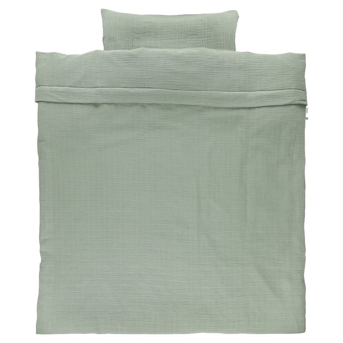 Donsovertrek Trixie, geschikt voor babybed 60x120/babybed 70x140 | Bliss olive