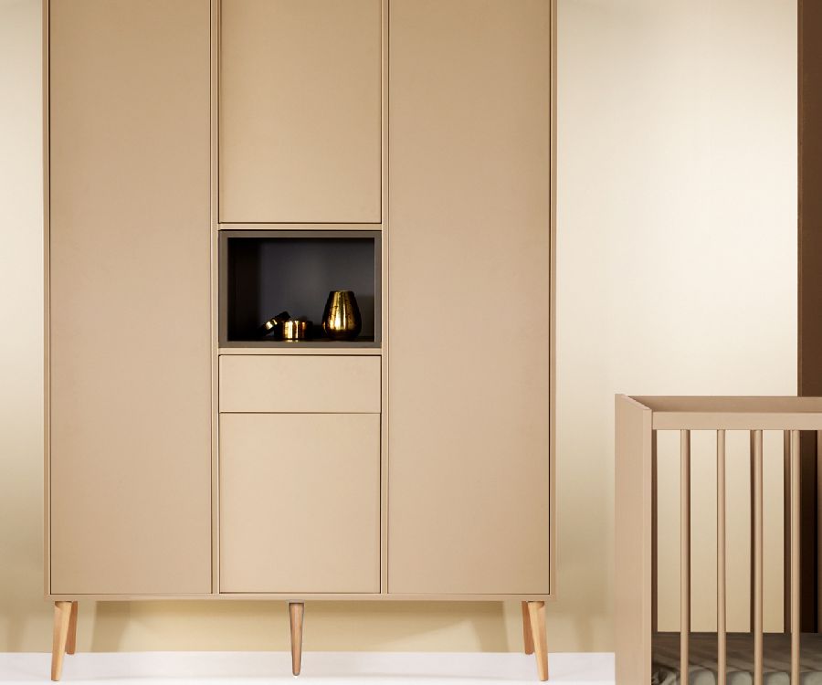 Kast Quax, Cocoon Latte, Cocoon Latte Wardrobe XL, 4-deurs