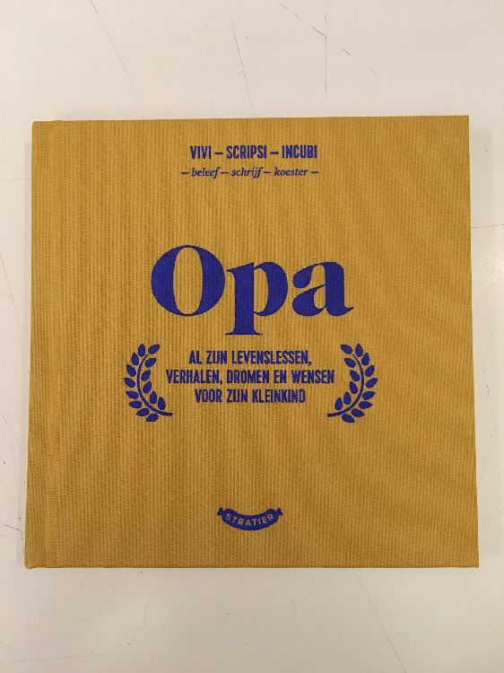 Invulboek Stratier OPA | herinneringsboek