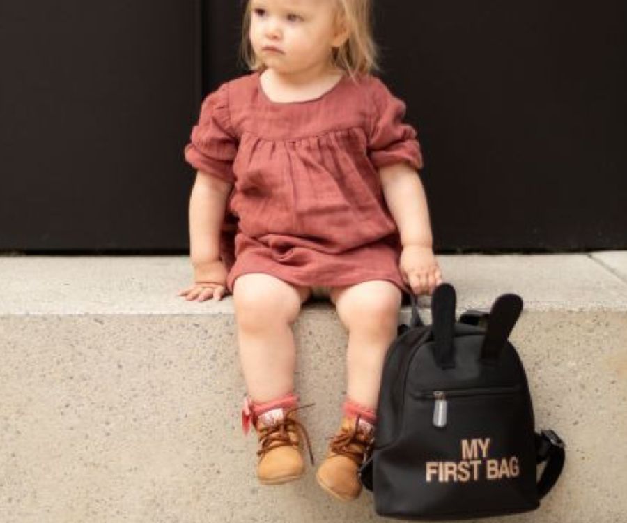 Rugzak Childhome My First Bag Nylon | Nylon black-gold