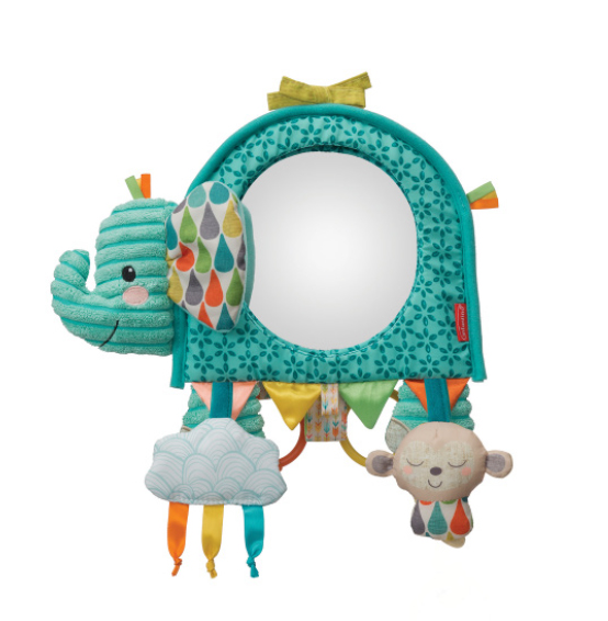 Autozetel speelgoed Infantino Elephant activity mirror
