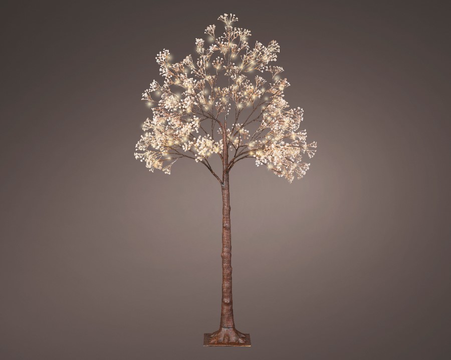 Verlichting Lumineo, Gypsophila, boom met bloemen, D 80 x H 150 cm