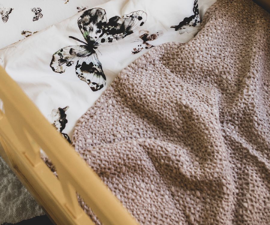 Deken Mies & Co Subtile Honeycomb, geschikt voor babybed 60x120/babybed 70x140
