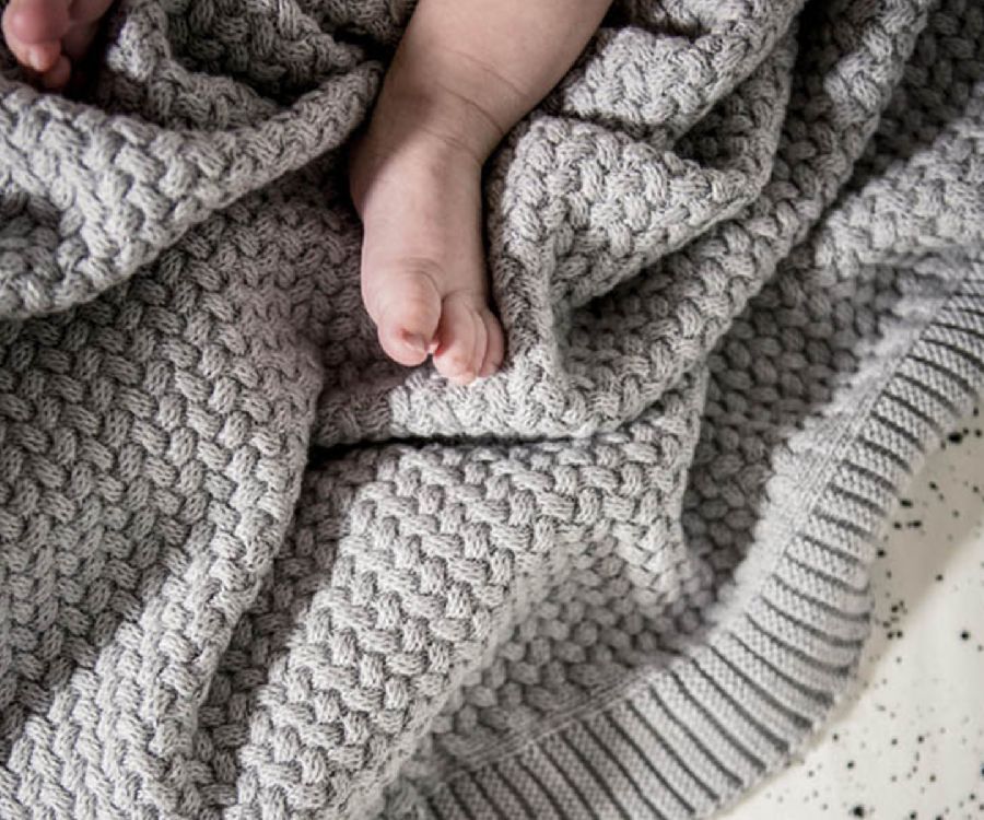 Deken Mies & Co Soft Knitted, geschikt voor wieg/draagmand/park