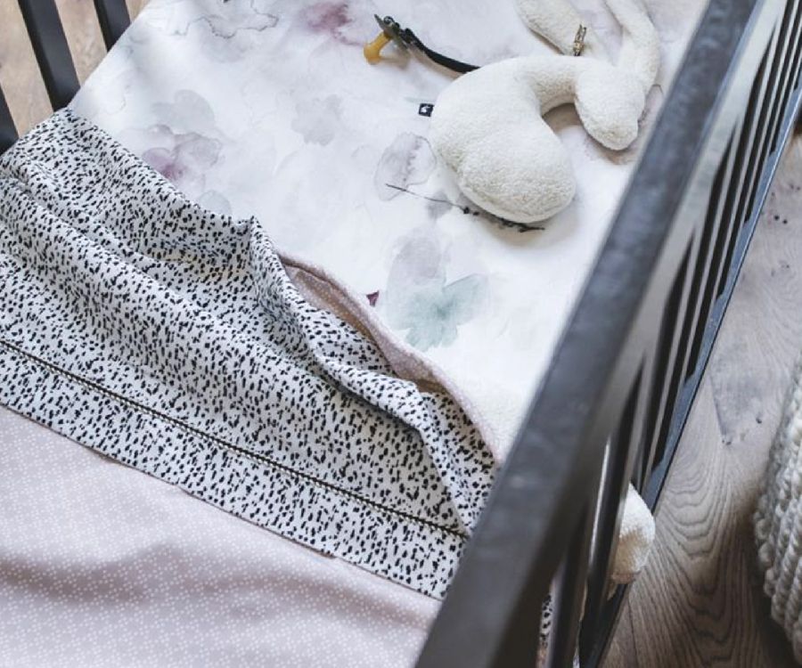 Laken Mies & Co, geschikt voor babybed 60x120/babybed 70x140 | Wild Child offwhite