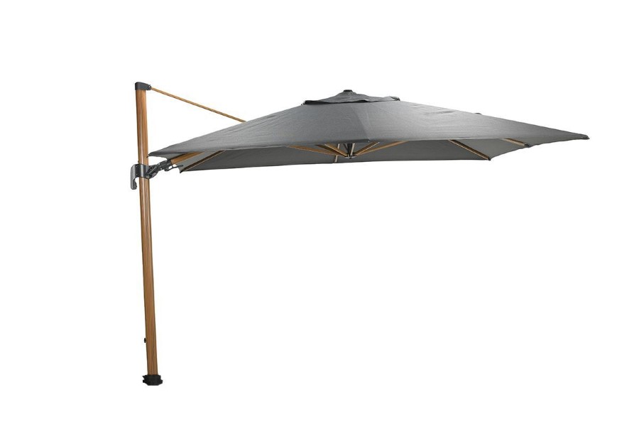 Parasol Hawaii Deluxe, donker grijs, 300 x 300 x 240 cm