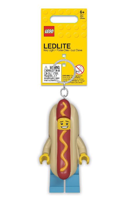 Sleutelhanger LANNOO Key Light - Hot Dog Man, legofiguur | Lego