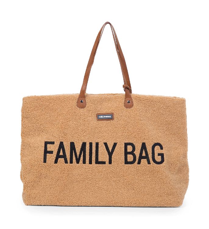 VERZORGINGSTAS Childhome Family Bag Teddy, reistas zonder luiermat | Teddy beige