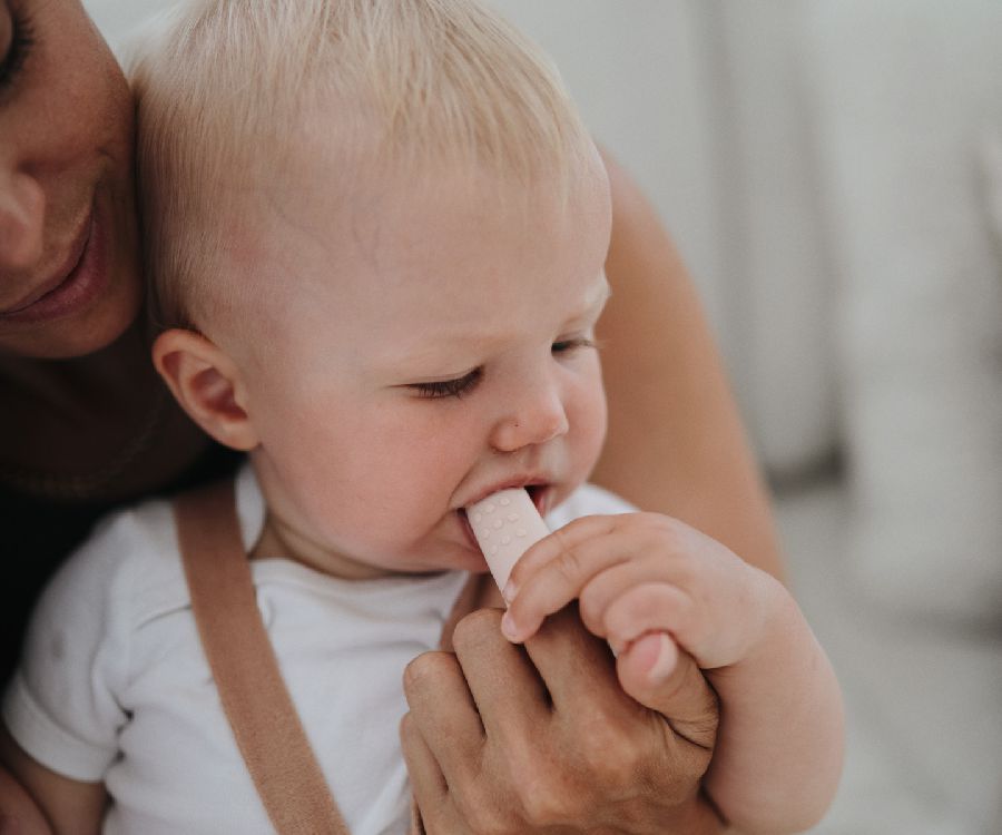 Vinger tandenborstel Mushie