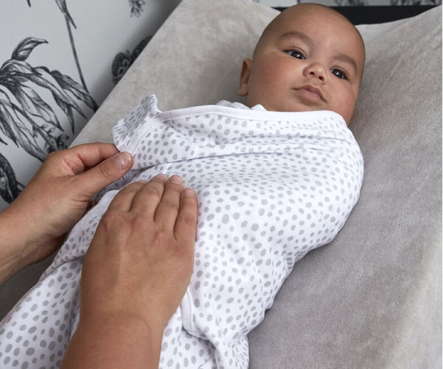 Inbakeren Meyco Baby Swaddle, 0 - 3 maand | Cheetah light grey