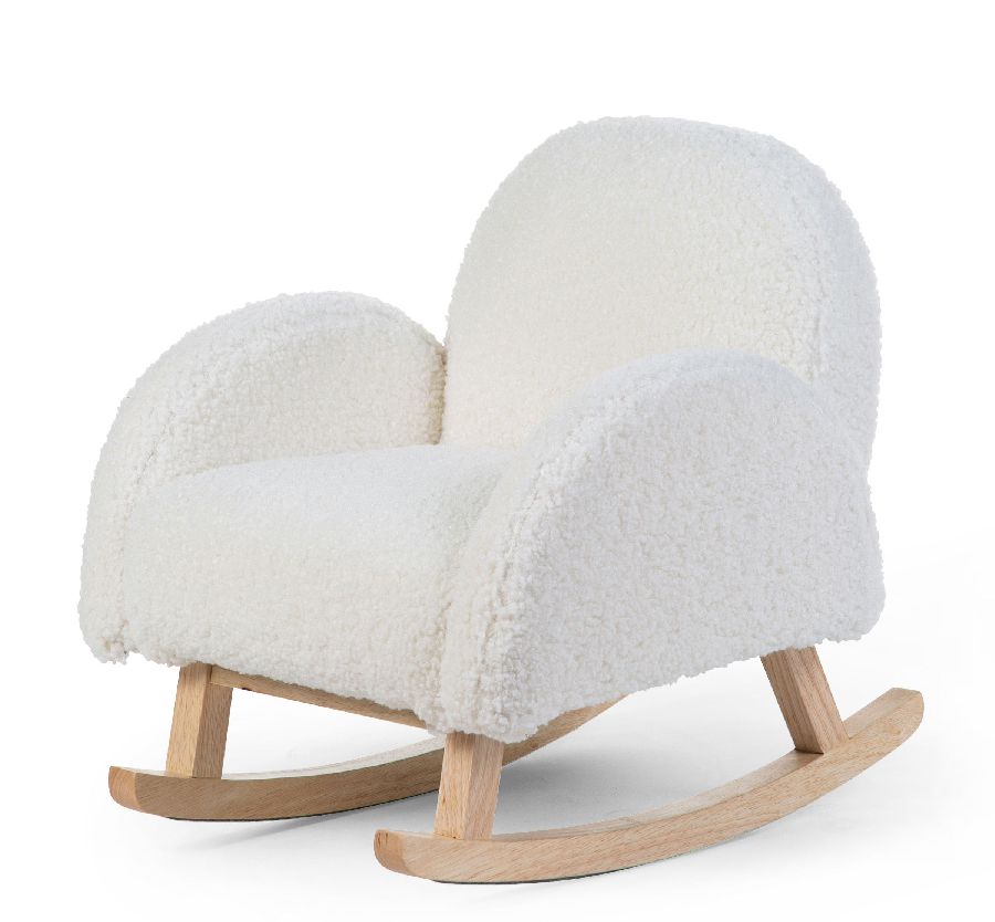Kinder schommelstoel Childhome, Rocking Kids Chair Teddy | Teddy offwhite