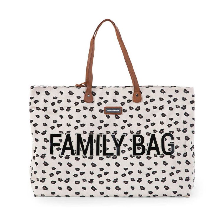 VERZORGINGSTAS Childhome Family Bag Canvas, reistas zonder luiermat | Canvas leopard