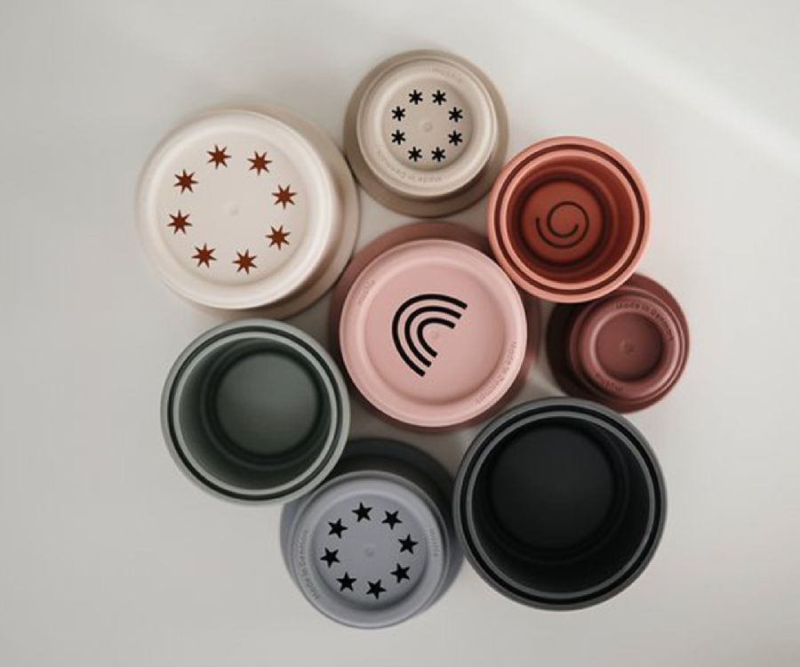 Stapelspeelgoed Mushie Stacking Cups | stapeltoren