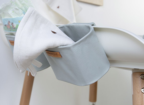 Mand voor was- en verzorgingstafels/verzorgingsmand Childhome Hangmandjes set