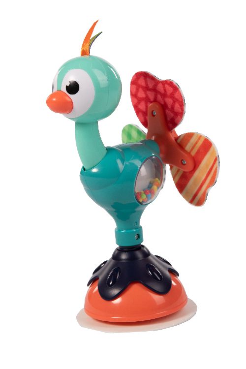 Zuignap speelgoed BoJungle B-Suction Toy Cute Peacock