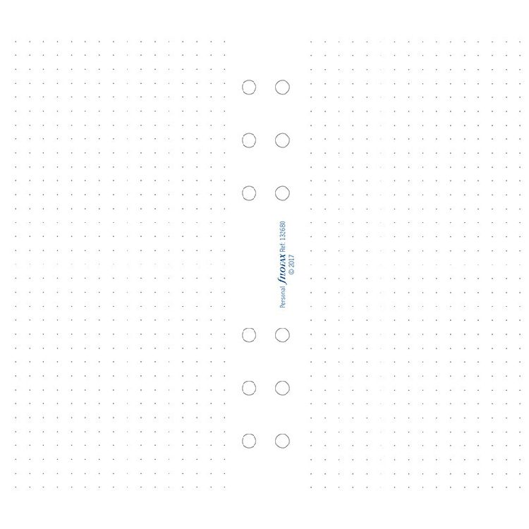Agendavulling Filofax Org Und Personal Dotted Paper, notitieblaadjes, geschikt voor Filofax