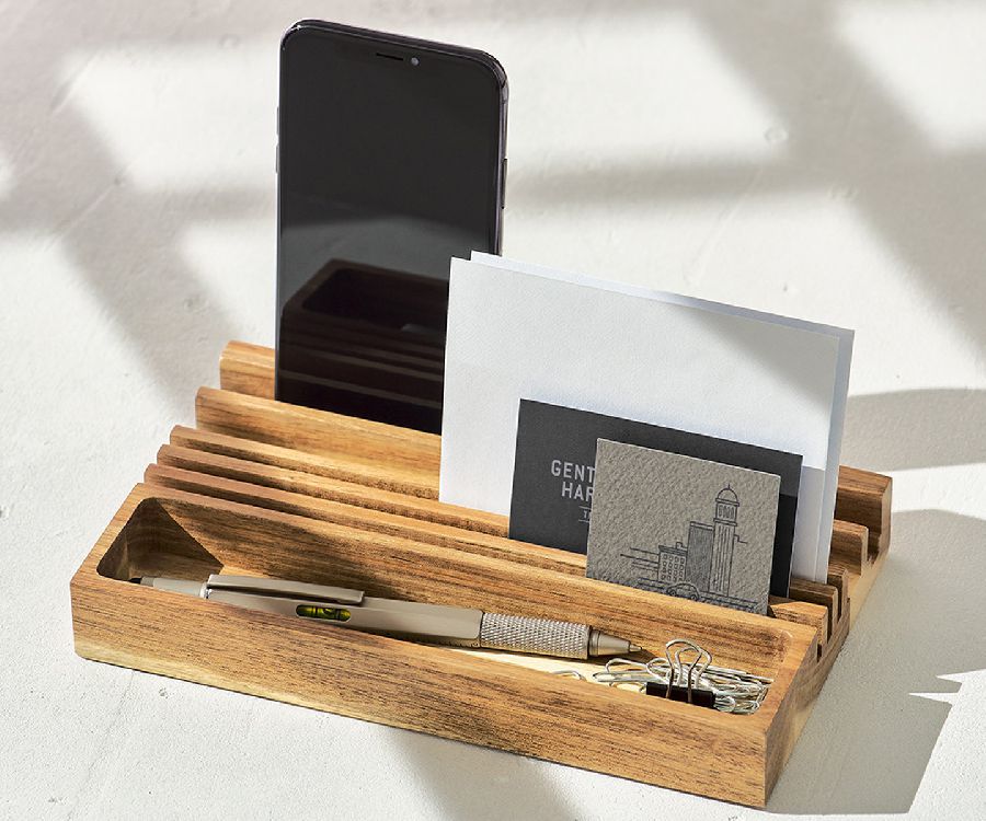 Organiser Gentlemen's Hardware Wooden Desk Stationery | Gentlemen's Hardware