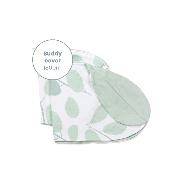 Positioneringskussenhoes Doomoo Cover, geschikt voor Doomoo Buddy/Buddy Fiber | Leaves aqua green