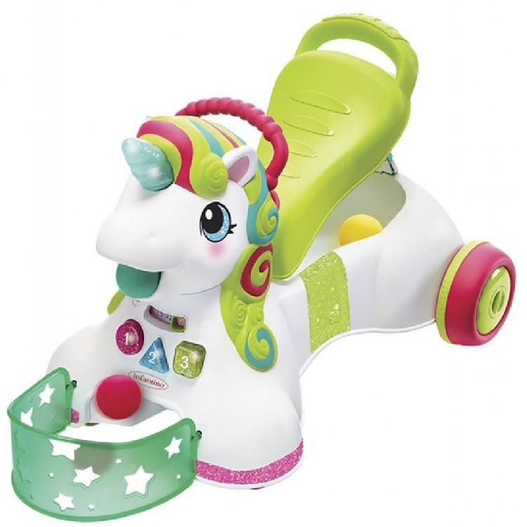 Loopfiets / loopauto Infantino 3 in 1 Ride On Unicorn | Sensory | Paradisio