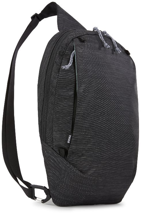 Rugzak Sling pack, black, zwart, geschikt voor rugdraagzak Thule Sapling, in gerecycleerd polyester