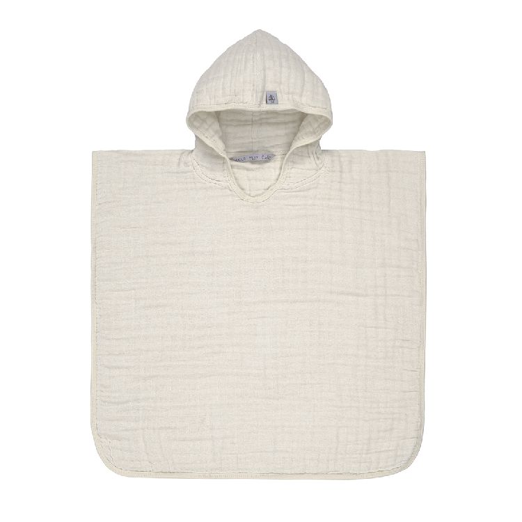 Poncho Laessig Poncho, badcape | Muslin milky