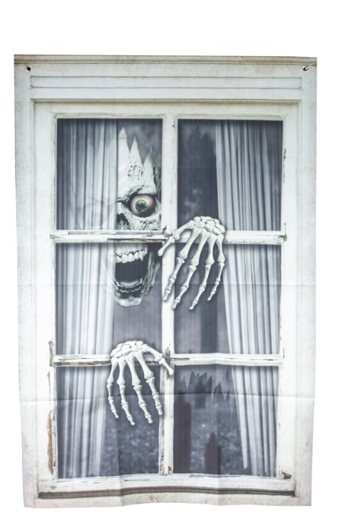 Halloweendecoratie Cosy & Trendy Home Decoration, Skull and Hands, vensterdecoratie