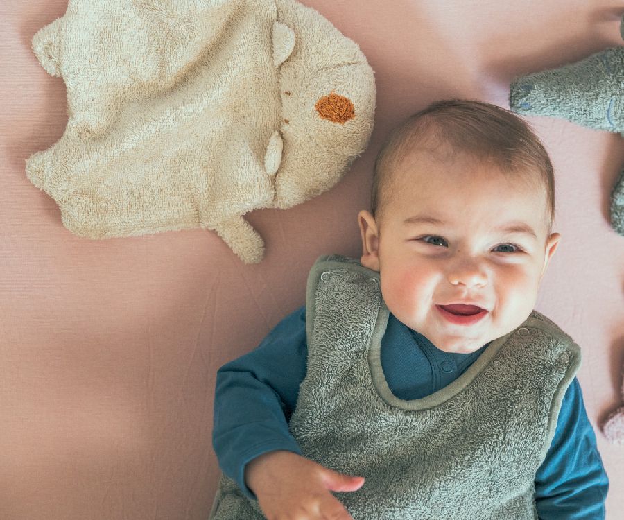 Knuffeldoek Timboo Bamboo, Bear | Timboo frosted almond