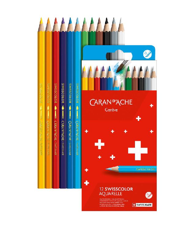 Potlood CARAN D'ACHE Swisscolor Aquarelle, kleurpotlood