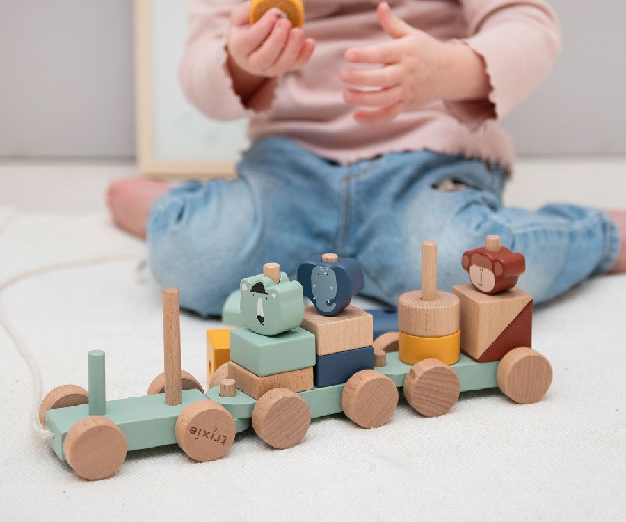 Blokken Trixie Animal train | blokkentrein