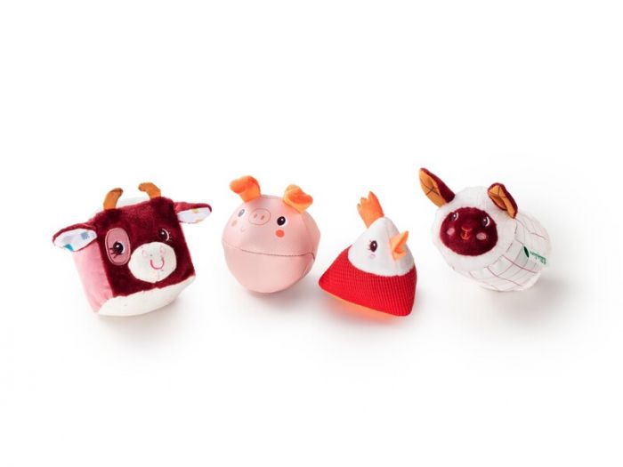 Zachte activiteitenkubus Lilliputiens 4 Vormpjes