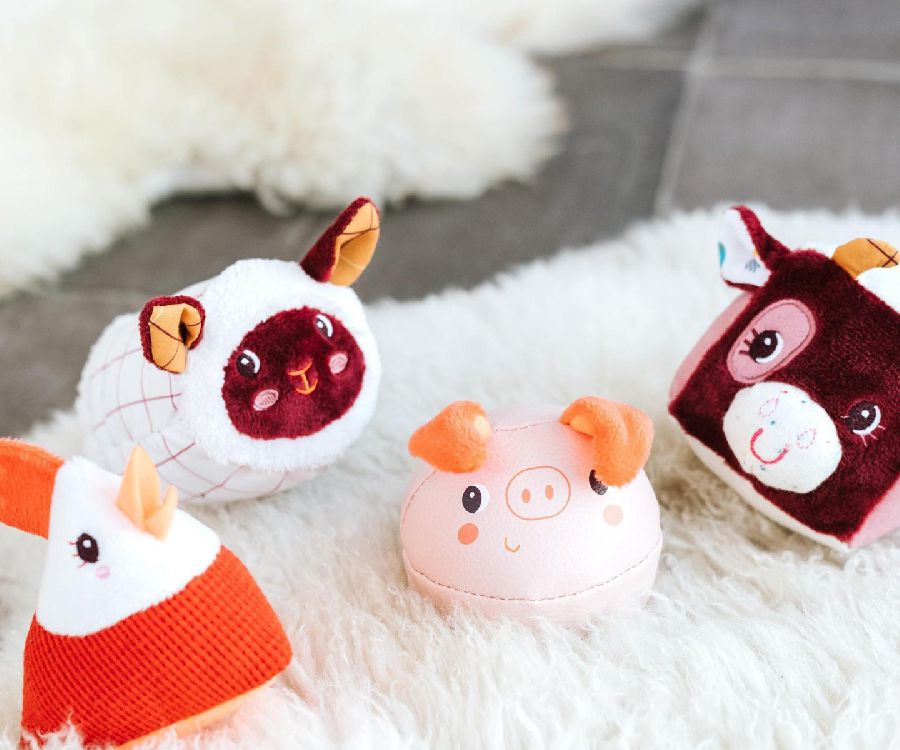 Zachte activiteitenkubus Lilliputiens 4 Vormpjes