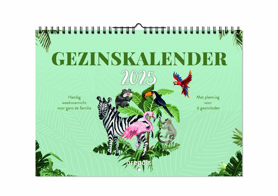 Kalender Brepols Familiekalender, wandkalender, 2026
