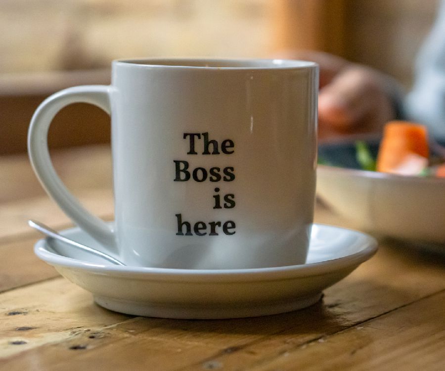 Drinkbeker Arthur & Gusti The Boss Is Here | Mug