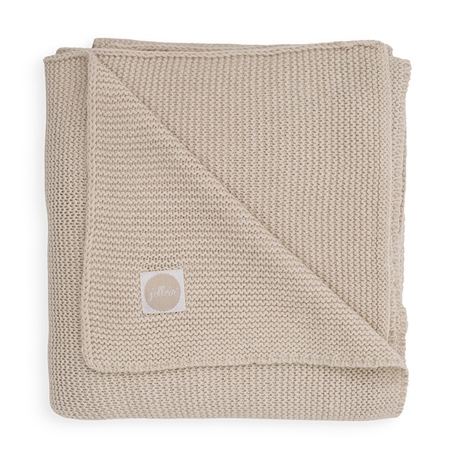 Deken Jollein, geschikt voor babybed 60x120/babybed 70x140 | Basic Knit nougat