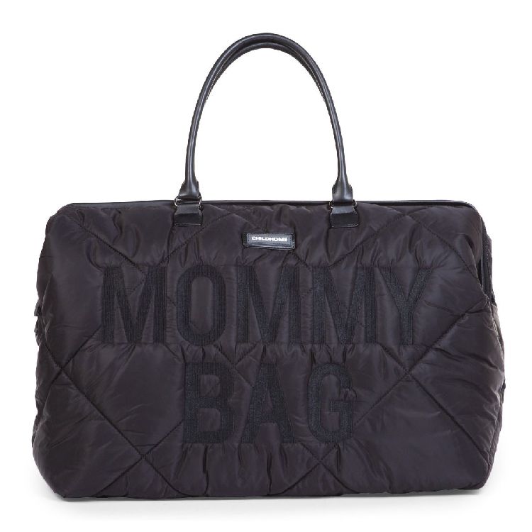 Verzorgingstas Childhome Mommy Bag Puffered, draagtas met luiermat | Puffered black