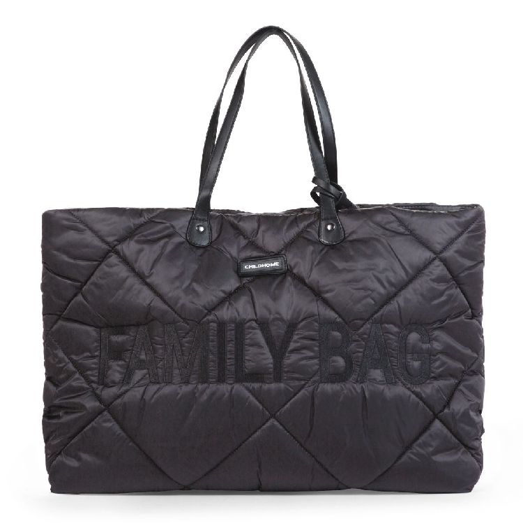 VERZORGINGSTAS Childhome Family Bag Puffered, reistas zonder luiermat | Puffered black