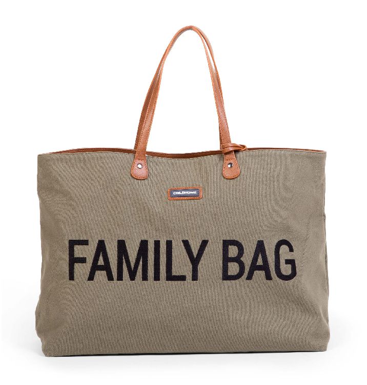 VERZORGINGSTAS Childhome Family Bag Canvas, reistas zonder luiermat | Canvas kaki
