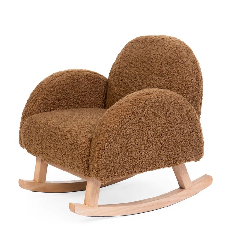 Kinder schommelstoel Childhome, Rocking Kids Chair Teddy | Teddy Beige