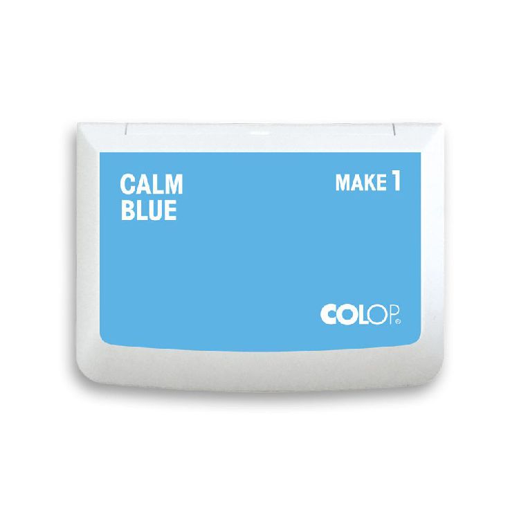 Stempelkussen met inkt, Make 1 9x5cm inkt: blauw, calm blue 1 stuk(s)
