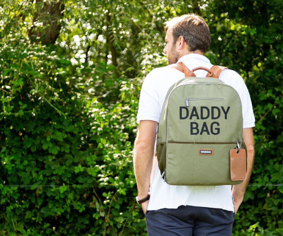 Verzorgingstas Childhome Backpack Daddy Bag Canvas, rugzak met luiermat | Canvas kaki