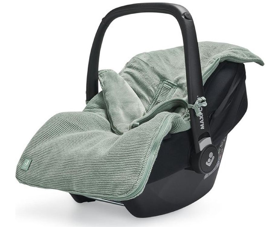Voetenzak Jollein, geschikt voor autostoel groep 0+ | Basic Knit forest  green | Paradisio