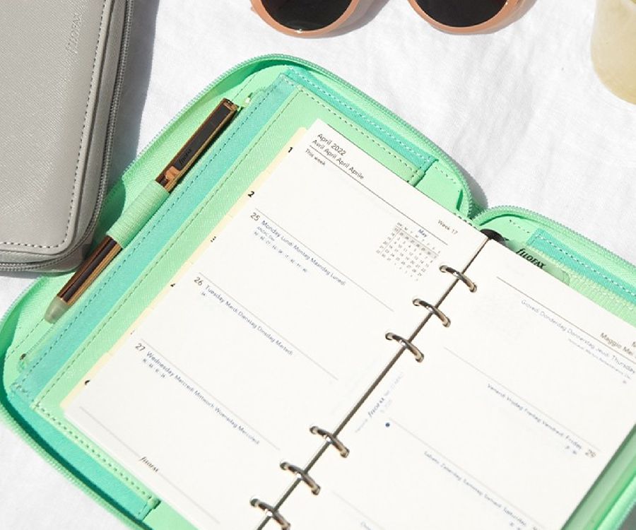 Agenda Filofax Org Personal Compact Zip Saffiano