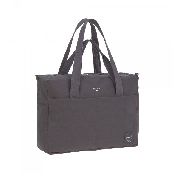 Verzorgingstas Laessig Cotton Essential Bag, draagtas met luiermat