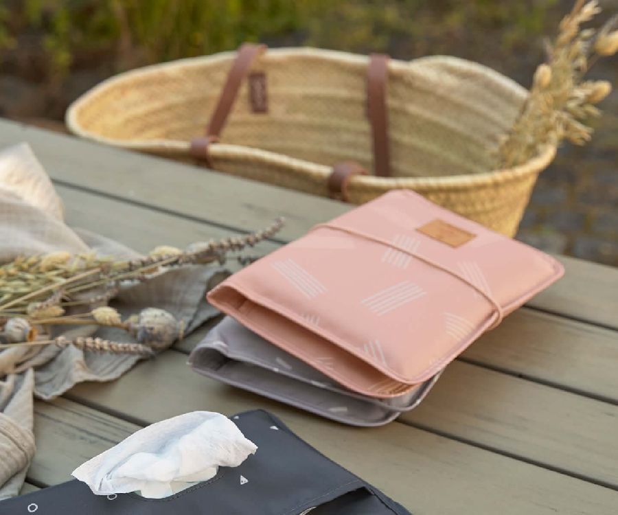 Luieretui Laessig Changing Pouch | Stripes rose